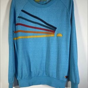 aviator nation blue daydream crewneck sweatshirt